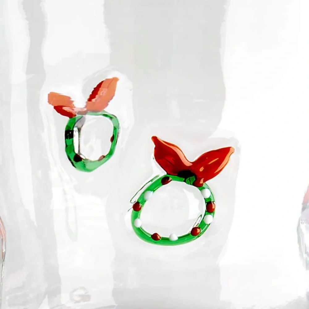 Crate&Barrel Wreath Icon Double Old-Fashioned Glass